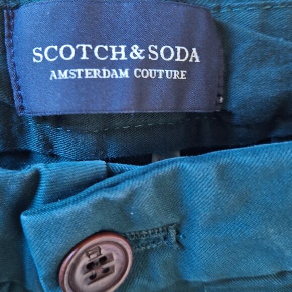 Scotch & Soda Womens Shorts Forest Green High Rise Belt Loops Preppy Size 32 W - Picture 2 of 10